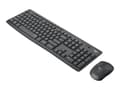 Miniatyrbilde 1 av 5: Logitech MK295 Silent Wireless Combo tastatur Mus inkludert RF kabel-fri Portugisisk Grafitt