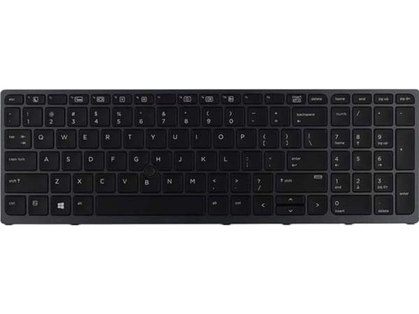 HP - Ersättningstangentbord för bärbar dator - bakgrundsbelyst - spansk - för ZBook 15 G3, 15 G4, 17 G3, 17 G4