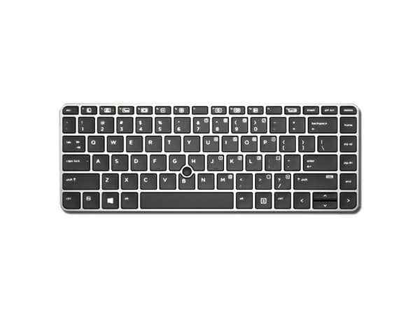 HP Backlit privacy keyboard (Germany), Näppäimistö, Saksa, Taustavalaistu näppäimistö, HP, EliteBook 840 G3