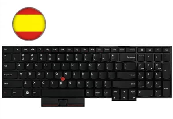 Lenovo 04Y0237, Tangentbord, Spansk, Lenovo, ThinkPad Edge E530