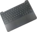 Miniatyrbild 2 av 2: HP - Ersättningstangentbord för bärbar dator - brittisk - med övre skydd - för Chromebook 11 G5