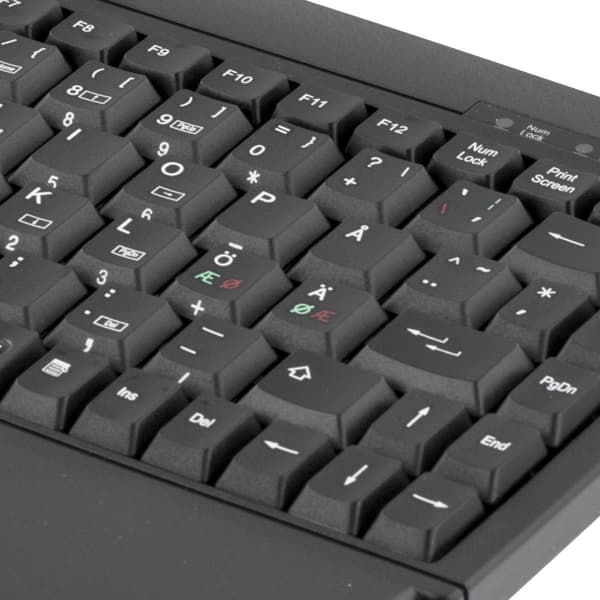 Mini keyboard with TouchPad, black, USB