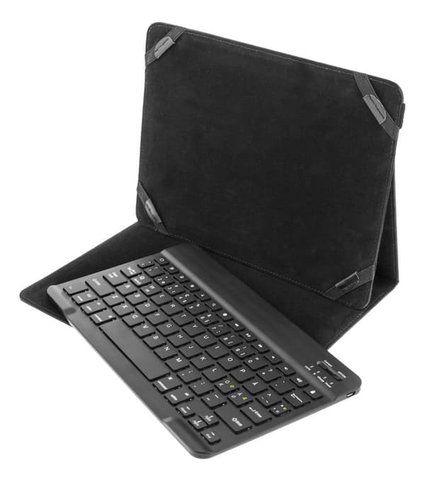 Case and Bluetooth keyboard for 10" tablets, black