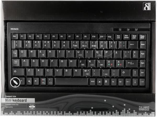 Kvalitativt minitangentbord, 89 tangenter, nordisk layout
