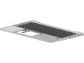Miniatyrbild 2 av 2: HP - Ersättningstangentbord för bärbar dator - med pekpinne, ClickPad - bakgrundsbelyst - fransk - med övre skydd - för EliteBook 840 G7 Notebook