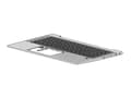 Miniatyrbild 1 av 2: HP - Ersättningstangentbord för bärbar dator - med pekpinne, ClickPad - bakgrundsbelyst - fransk - med övre skydd - för EliteBook 840 G7 Notebook