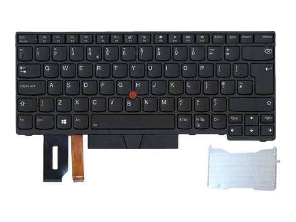 Lenovo - Ersättningstangentbord för bärbar dator - med Trackpoint, UltraNav - bakgrundsbelyst - brittisk - svart - FRU