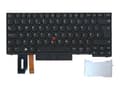 Miniatyrbild 1 av 2: Lenovo - Ersättningstangentbord för bärbar dator - med Trackpoint, UltraNav - bakgrundsbelyst - brittisk - svart - FRU