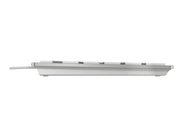 CHERRY KC 6000 SLIM - Tangentbord - USB - hela norden - tangentbrytare: CHERRY SX - silver