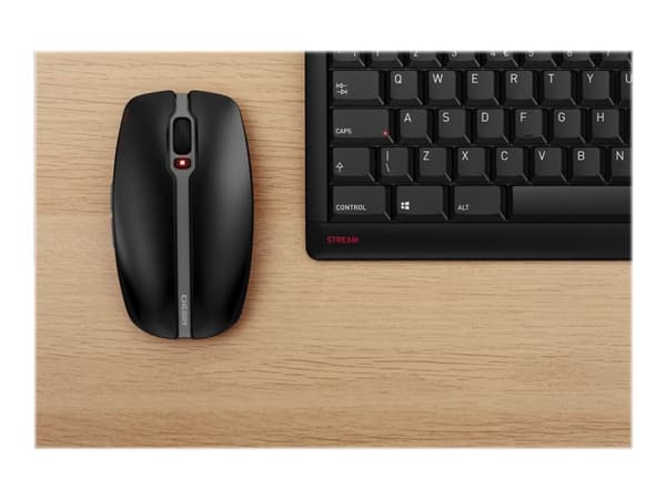 CHERRY STREAM DESKTOP - Tastatur- og mussett - trådløs - 2.4 GHz - Pan Nordic - tastsvitsj: CHERRY SX - svart Sort