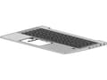 Miniatyrbilde 2 av 2: HP - Erstatningstastatur for bærbar PC - med pekepinne, ClickPad - bakbelysning - Italiensk - med toppdeksel - for EliteBook 840 G7 Notebook