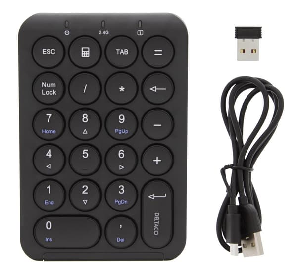 Wireless numbered 2.4GHz RF scissor switches 22 keys black