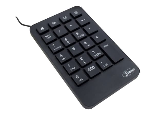 Eterno KB-120 - Tangentsats - USB - detaljhandel Svart