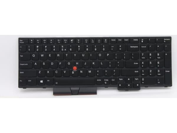 Primax - Ersättningstangentbord för bärbar dator - bakgrundsbelyst - Engelska - Europa - svart - för ThinkPad P15s Gen 1 20T4, 20T5