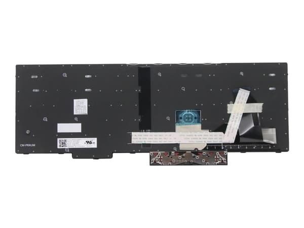 Primax - Ersättningstangentbord för bärbar dator - bakgrundsbelyst - Engelska - Europa - svart - för ThinkPad P15s Gen 1 20T4, 20T5