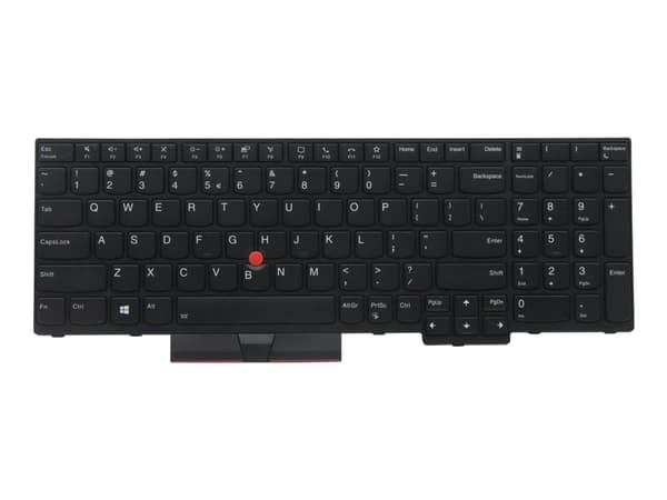 Primax - Ersättningstangentbord för bärbar dator - bakgrundsbelyst - Engelska - Europa - svart - för ThinkPad P15s Gen 1 20T4, 20T5