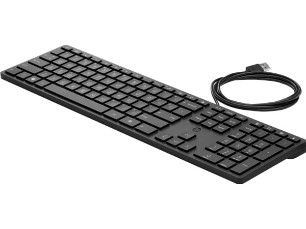 HP Desktop 320K - Tangentbord - USB - QWERTY - engelska - för HP 34; Elite Mobile Thin Client mt645 G7; Pro Mobile Thin Client mt440 G3