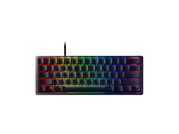 Razer Huntsman Mini - Tastatur - bakgrunnsbelyst - USB-C - Nordisk - tastsvitsj: Razer Clicky Optical - svart - for Komplett Epic Gaming PC a175, a82