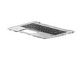 Miniatyrbild 1 av 2: HP - Ersättningstangentbord för bärbar dator - med ClickPad - internationell engelska - med övre skydd - för Mobile Thin Client mt22; ProBook 440 G7