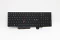 Miniatyrbild 1 av 3: Lite-On - Ersättningstangentbord för bärbar dator - med Trackpoint - bakgrundsbelyst - QWERTY - Nordisk - svart - för ThinkPad P15 Gen 1 20ST, 20SU;