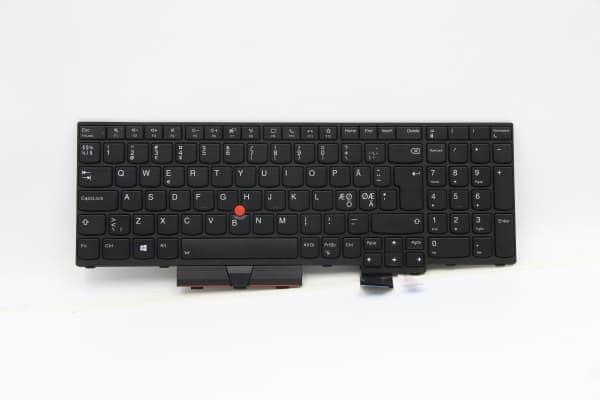 Lite-On - Ersättningstangentbord för bärbar dator - med Trackpoint - bakgrundsbelyst - QWERTY - Nordisk - svart - för ThinkPad P15 Gen 1 20ST, 20SU;