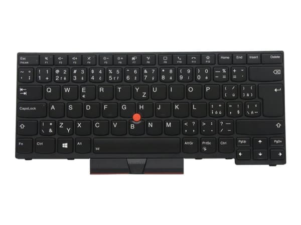 Chicony - Kannettavat udskiftningstastatur - bagbelyst - tjekkisk/slovakisk - sort - for ThinkPad P14s Gen 1 20S4, 20S5; T14 Gen 1 20UD, 20UE
