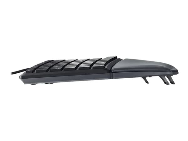 CHERRY KC 4500 ERGO, Täysikokoinen (100 %), USB, AZERTY, Musta musta
