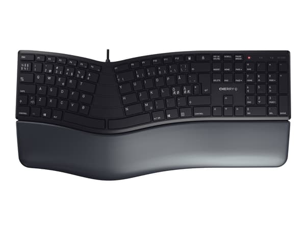 CHERRY KC 4500 ERGO - Tastatur - USB - QWERTY - Pan Nordic - svart