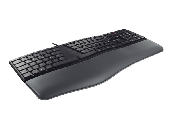 CHERRY KC 4500 ERGO - Tastatur - USB - QWERTY - Pan Nordic - svart Sort