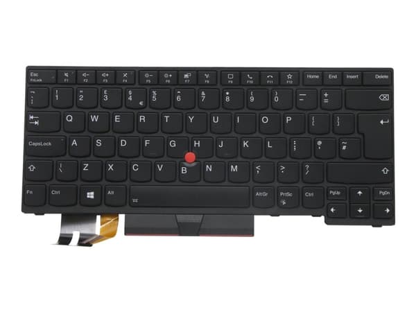 Lite-On - Erstatningstastatur for bærbar PC - med Trackpoint, UltraNav - bakbelysning - QWERTY - Storbritannia - svart - for ThinkPad P14s Gen 1; P14