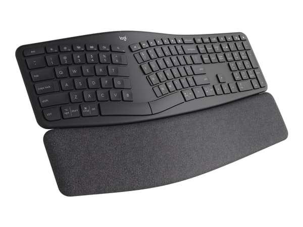Logitech Ergo K860 näppäimistö RF Wireless + Bluetooth Espanja Grafiitti