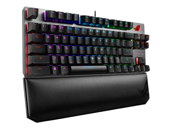 ASUS ROG Strix Scope NX TKL Deluxe tastatur USB Tysk Sort, Grå