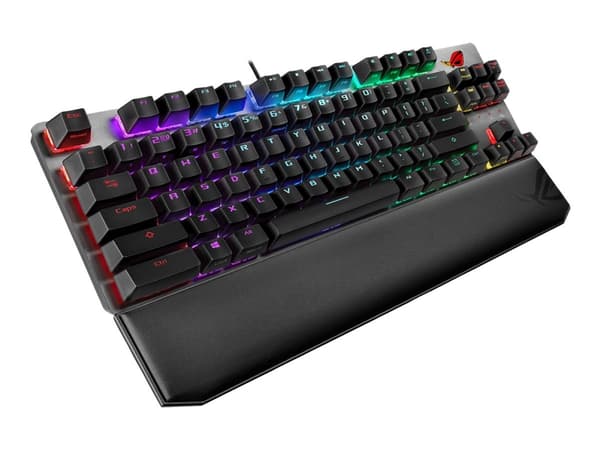 ASUS ROG Strix Scope NX TKL Deluxe tastatur USB Tysk Sort, Grå