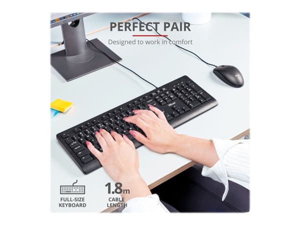 Trust Primo - Sats med tangentbord och mus - USB