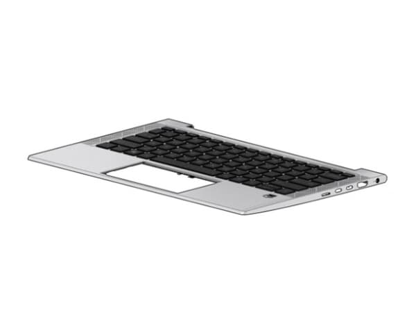 HP - Ersättningstangentbord för bärbar dator - bakgrundsbelyst - Svenska/finska - med övre skydd - för EliteBook 830 G7 Notebook