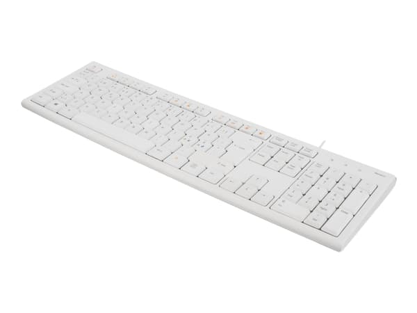 DELTACO TB-628 - Tangentbord - USB - Nordisk - vit