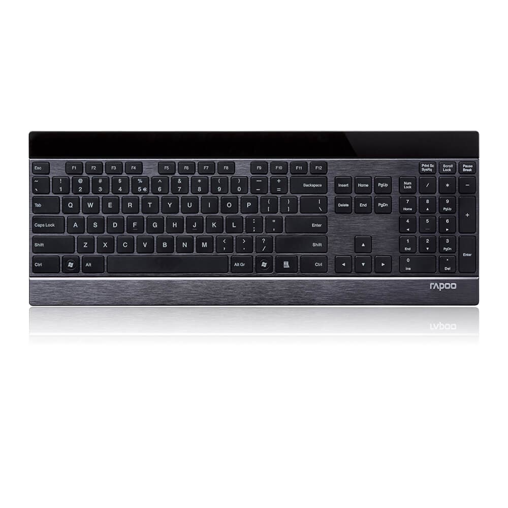 RAPOO Tangentbord Ultra Slim E9270P Trådlös Svart