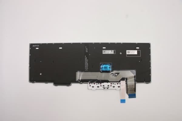 Chicony - Ersättningstangentbord för bärbar dator - med Trackpoint, UltraNav - bakgrundsbelyst - QWERTY - Nordisk - svart - för ThinkPad L15 Gen 1 20