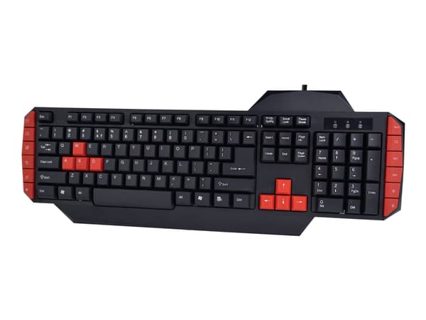 Gembird - Sett med tastatur, mus, hodetelefon og musepute - USB - QWERTY - USA