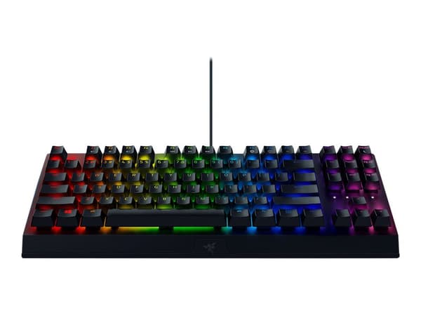 Razer Blackwidow V3 Tenkeyless, Täysikokoinen (100 %), USB, Mekaaninen, QWERTY, RGB LED, Musta