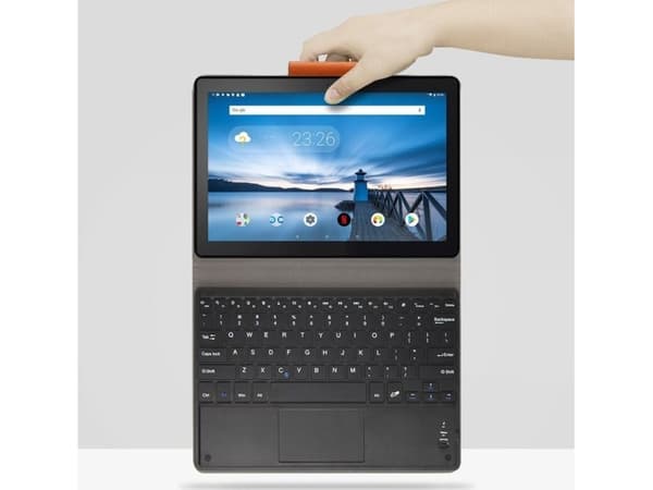 Strado nettbrettetui Lenovo Tab M10 X605 tastaturdeksel (svart) Universal