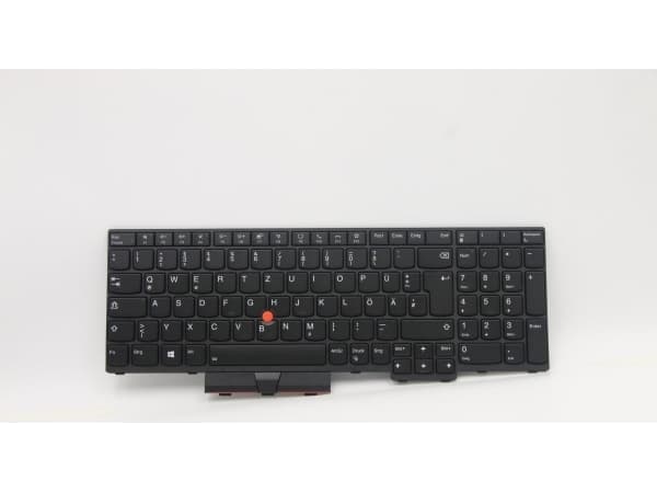 Chicony - Ersättningstangentbord för bärbar dator - bakgrundsbelyst - tysk - svart - för ThinkPad L15 Gen 1 20U7, 20U8