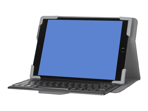 Targus Pro-Tek Universal - Tastatur og folioveske - trådløs - Bluetooth 5.0 - svart tastatur, svart boks - B2B