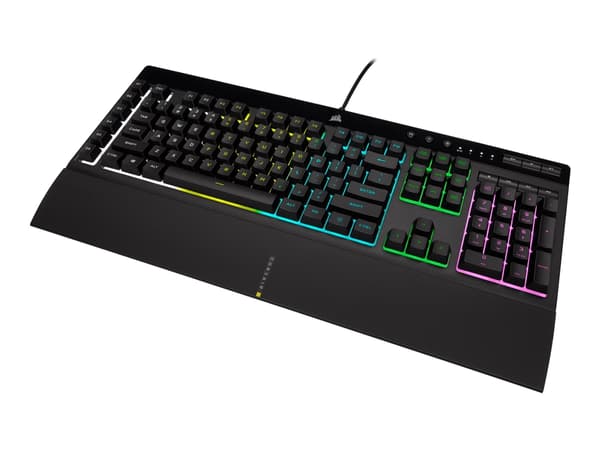 CORSAIR Gaming K55 RGB PRO - Tangentbord - bakgrundsbelysning - USB - Nordisk - svart