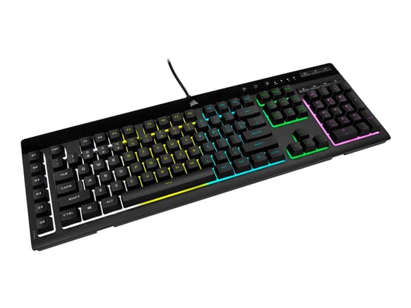 CORSAIR Gaming K55 RGB PRO - Tangentbord - bakgrundsbelysning - USB - Nordisk - svart
