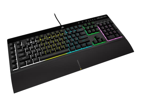 CORSAIR Gaming K55 RGB PRO - Tangentbord - bakgrundsbelysning - USB - Nordisk - svart