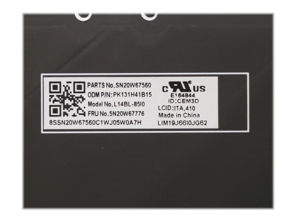 Lenovo 5N20W67776, Näppäimistö, Italia, Lenovo, ThinkPad L14 Gen 2 (20X1, 20X2)