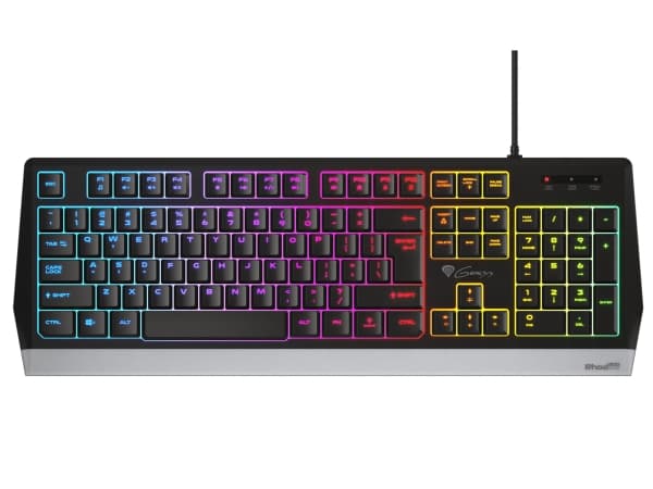 GENESIS RHOD 300 RGB, Fullstor (100 %), Kabel, USB, Membrantangentbrytare, RGB LED, Svart Svart