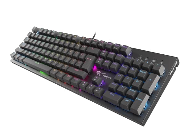 GENESIS Thor 300 RGB, Kabel, USB, Mekaniska tangentbrytare, QWERTY, RGB LED, Svart