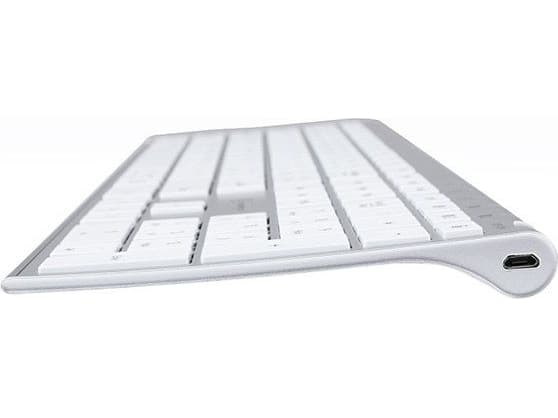 Keyboard Powerton Powerton UltraSlim, CZ/SK keyboard, Multi-Device type 2.4 GHz Dongle + Dual Bluetooth, wireless, silver